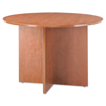 Alera® Alera Valencia Round Conference Table With Legs, 29.5h X 42 Dia, Modern Walnut freeshipping - TVN Wholesale